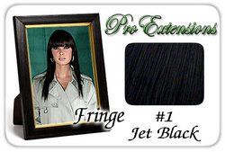 #1 Jet Black Pro Fringe Clip In Bangs