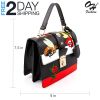 OH Fashion Handbag Shoulder Bag Crossbody, Edgy in Black
