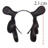 Han Chinese Clothing Wig Hairband Updo Hair Bun Headband Rabbit Ears Ancient Costume Wig Hair Bun Black Hair Extensions