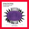 One-Step Ceramic Hair Dryer & Volumizer Hot Air Brush, Purple