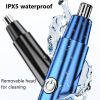 Updated Electric Shaving Nose Ear Trimmer Safe Face Care Rechargeable Nose Hair Trimmer for Men Shaving Hair Removal Razor Beard