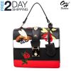 OH Fashion Handbag Shoulder Bag Crossbody, Edgy in Black