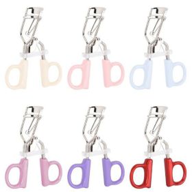 Woman Eyelash Curler Professional Eyelash Curler Folding False Eyelashe Auxiliary Eyelash Curling Clip Small Makeup Tool (Color: Light blue)