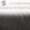 Sable Hub 10A Brazilian Straight Hair 4 Bundles Natural Human Hair Bundle | 3 Straight Bundles + 1 Lace Front Closure 4x4 free part | 100% Unprocessed