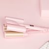 Three Barrel Hair Curling Wands With LCD Temperature Display - Ceramic Tourmaline Triple Barrels; Anion; 60 Minute Timed Shutdown; 17 Gear Temperature