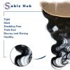 Sable Hub Frontal Lace Body Wave Women Hair Bundle | 100% Unprocessed Brazilian Hair Virgin Body Wave Pre Plucked Baby Hair Extension Ear to Ear Front