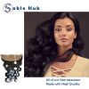 Sable Hub Frontal Lace Body Wave Women Hair Bundle | 100% Unprocessed Brazilian Hair Virgin Body Wave Pre Plucked Baby Hair Extension Ear to Ear Front