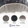 Sable Hub Frontal Lace Kinky Curly Women Hair Bundle Natural Human | 100% Unprocessed Brazilian Transparent 13XHD Virgin Kinky Curl Pre Plucked Baby H
