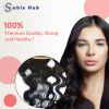 Sable Hub 10A Brazilian Body Wave 3 Bundles Natural Human Hair Bundle | 100% Unprocessed Virgin Body Wave Bundle Hair Extension 150% Density Real Hair
