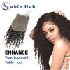 Sable Hub Frontal Lace Kinky Curly Women Hair Bundle Natural Human | 100% Unprocessed Brazilian Transparent 13XHD Virgin Kinky Curl Pre Plucked Baby H
