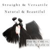 Sable Hub 10A Brazilian Straight Hair 4 Bundles Natural Human Hair Bundle | 3 Straight Bundles + 1 Lace Front Closure 4x4 free part | 100% Unprocessed