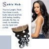 Sable Hub Frontal Lace Body Wave Women Hair Bundle | 100% Unprocessed Brazilian Hair Virgin Body Wave Pre Plucked Baby Hair Extension Ear to Ear Front