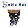 Sable Hub Frontal Lace Body Wave Women Hair Bundle | 100% Unprocessed Brazilian Hair Virgin Body Wave Pre Plucked Baby Hair Extension Ear to Ear Front